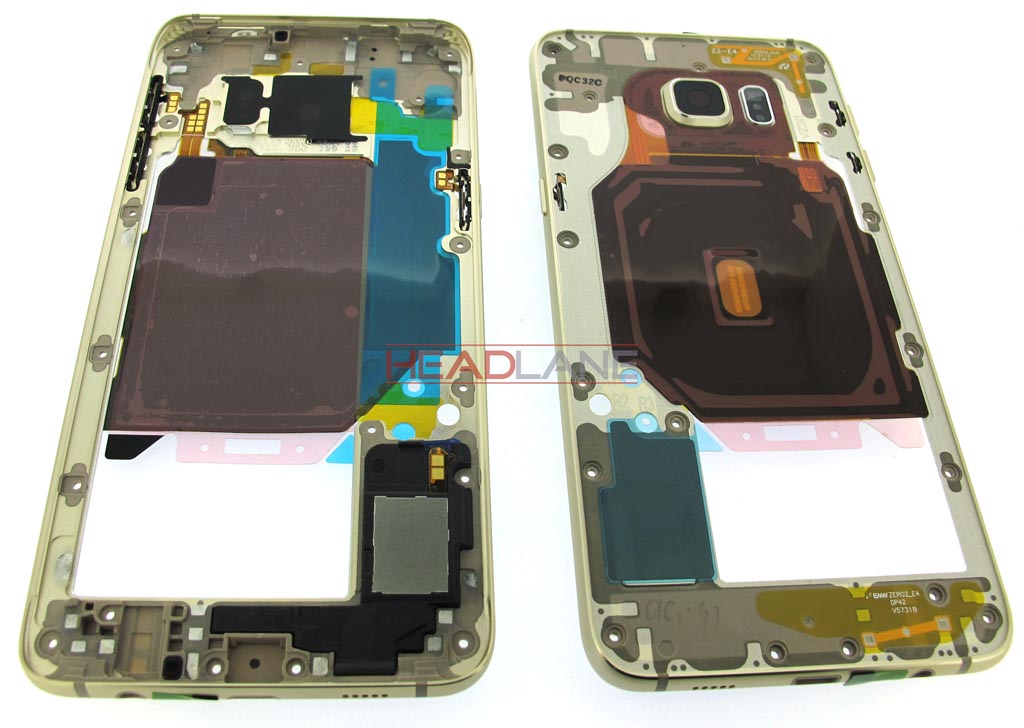 Samsung SM-G928F Galaxy S6 Edge+ Middle Cover - Gold