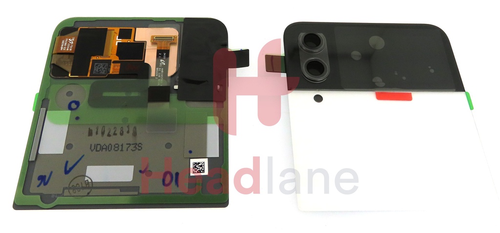 Samsung SM-F721 Galaxy Z Flip4 5G Outer LCD Display / Screen - Bespoke White