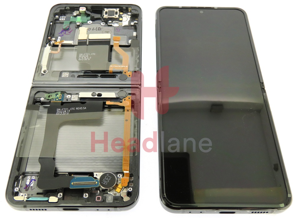 Samsung SM-F721 Galaxy Z Flip4 5G LCD Display / Screen + Touch - Black