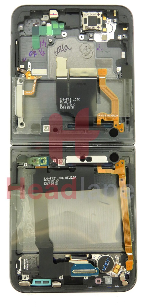 Samsung SM-F721 Galaxy Z Flip4 5G LCD Display / Screen + Touch - Black