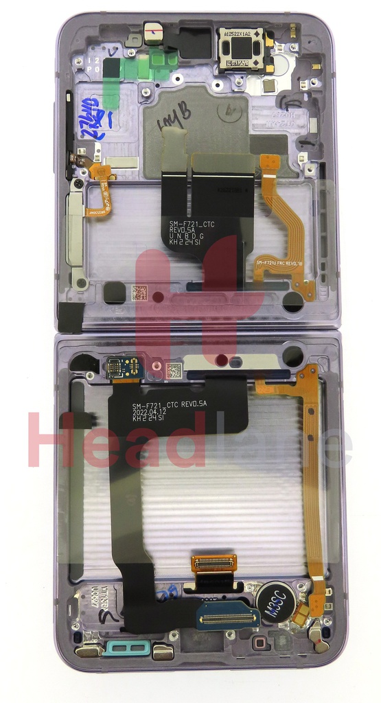 Samsung SM-F721 Galaxy Z Flip4 5G LCD Display / Screen + Touch - Bora Purple
