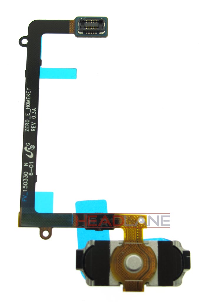 Samsung SM-G925F Galaxy S6 Edge Home Key Flex - Black