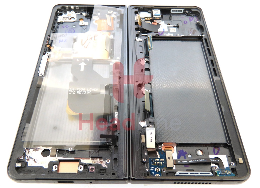 Samsung SM-F936 Galaxy Z Fold4 5G LCD Display / Screen + Touch - Phantom Black