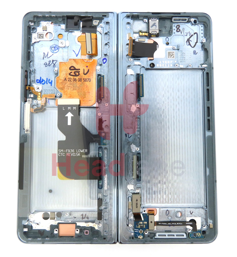 Samsung SM-F936 Galaxy Z Fold4 5G LCD Display / Screen + Touch - Greygreen