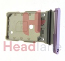 Samsung SM-S901 S906 Galaxy S22 / S22+ / Plus SIM Card Tray (Dual SIM) - Bora Purple