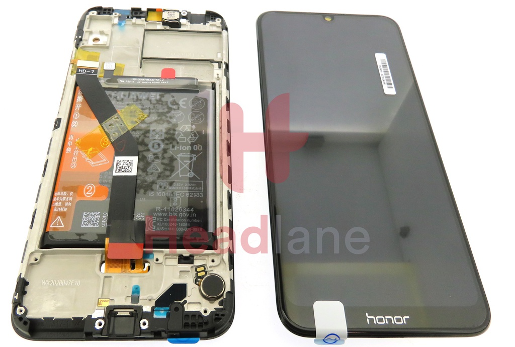 Huawei Honor 8A LCD Display / Screen + Touch + Battery Assembly - Black