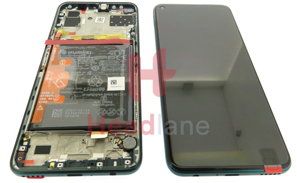 Huawei Honor 30S LCD Display / Screen + Touch + Battery Assembly - Green