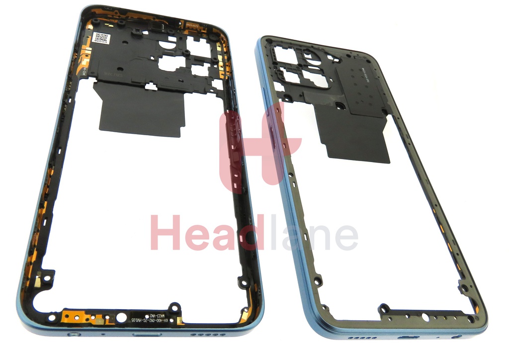 Honor X8 5G Middle Cover / Chassis + NFC Antenna - Blue