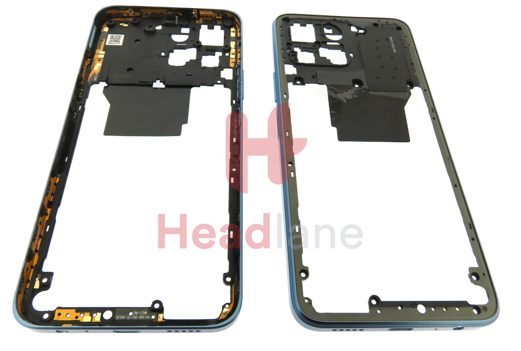 Honor X8 5G Middle Cover / Chassis + NFC Antenna - Blue