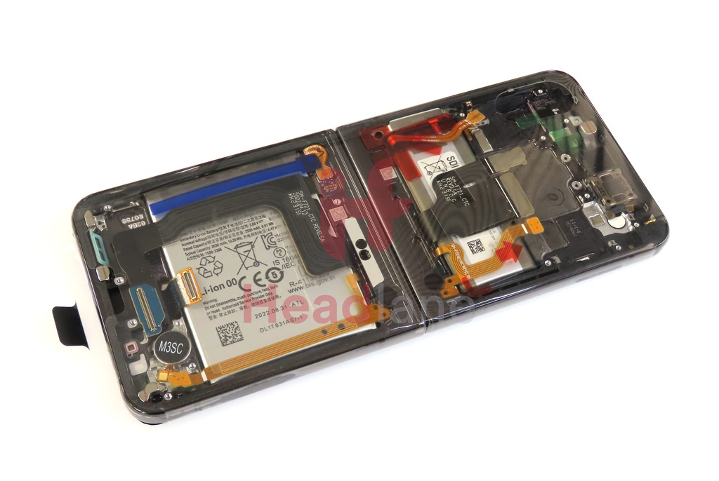 Samsung SM-F721 Galaxy Z Flip4 5G LCD Display / Screen + Touch + Battery - Graphite