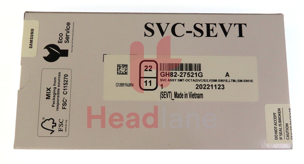 Samsung SM-S901 Galaxy S22 LCD Display / Screen + Touch - Bora Purple