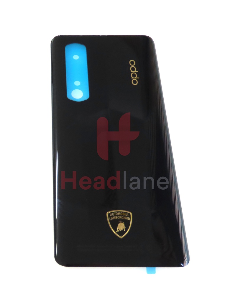 Oppo CPH2025 Find X2 Pro Back / Battery Cover - Black (Lamborghini Edition)