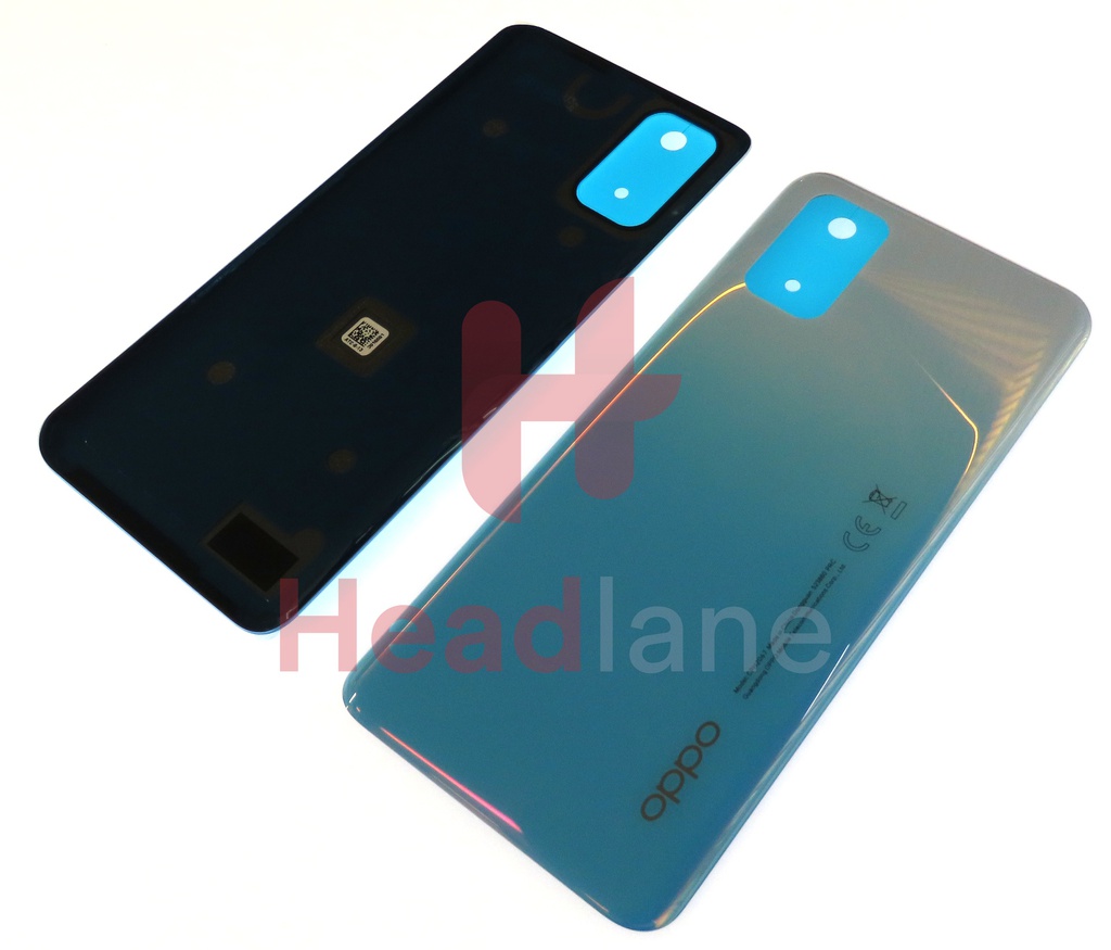 Oppo CPH2067 A72 Back / Battery Cover - White / Blue