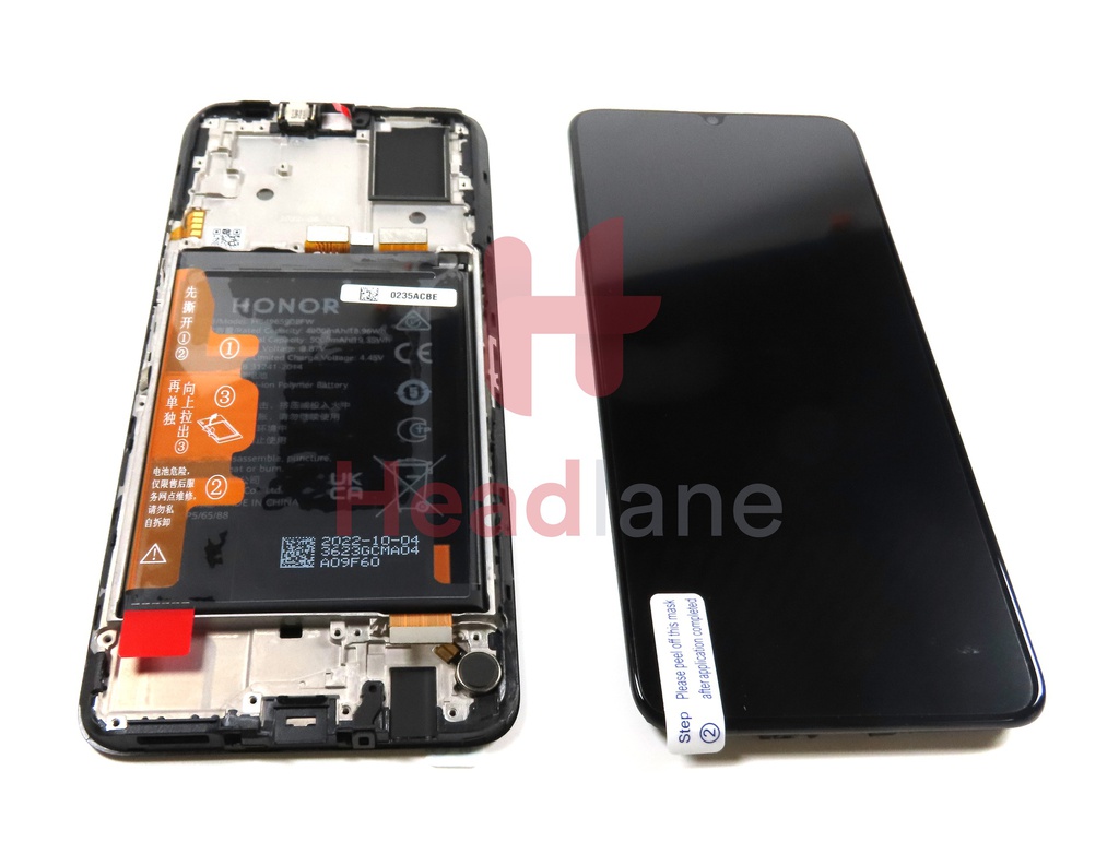 Honor X7 LCD Display / Screen + Touch + Battery Assembly - Black