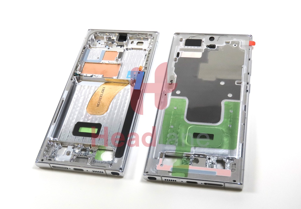 Samsung SM-S918 Galaxy S23 Ultra Display Frame / Chassis - Sky Blue / Green
