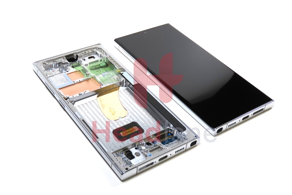 Samsung SM-S918 Galaxy S23 Ultra LCD Display / Screen + Touch - Sky Blue / Lime