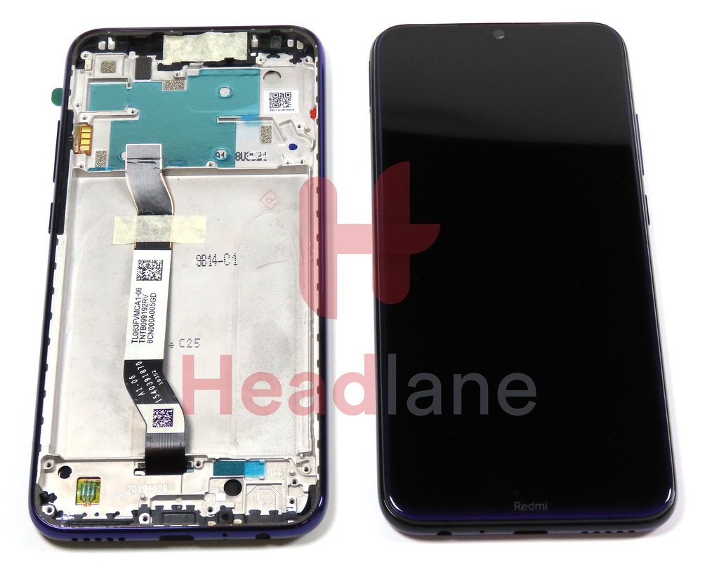 Xiaomi Redmi Note 8 (2021) LCD Display / Screen + Touch - Purple