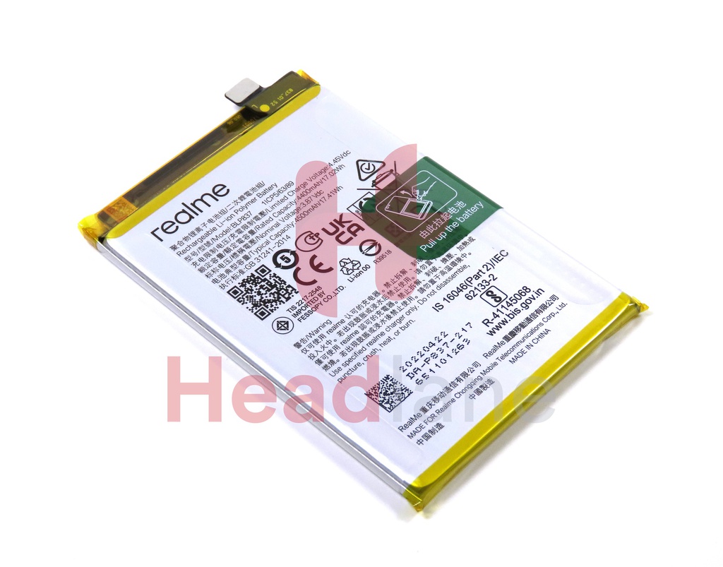 Realme RMX3081 8 Pro BLP837 4500mAh Internal Battery