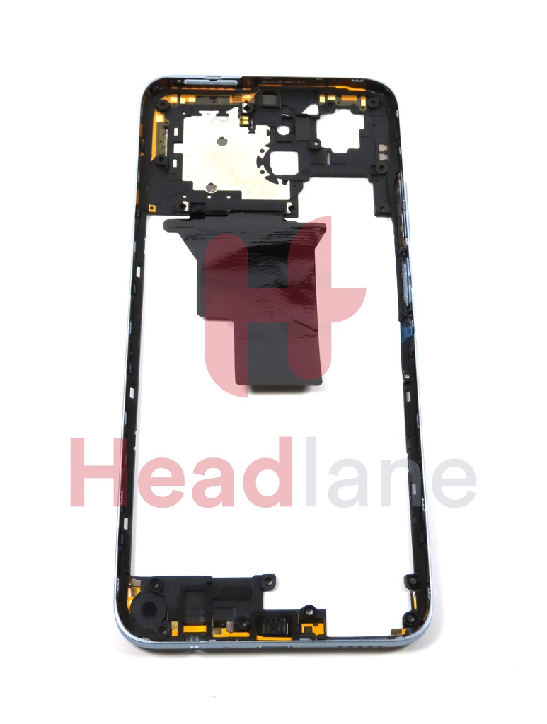 Honor X7a Middle Cover / Chassis + NFC Antenna - Silver