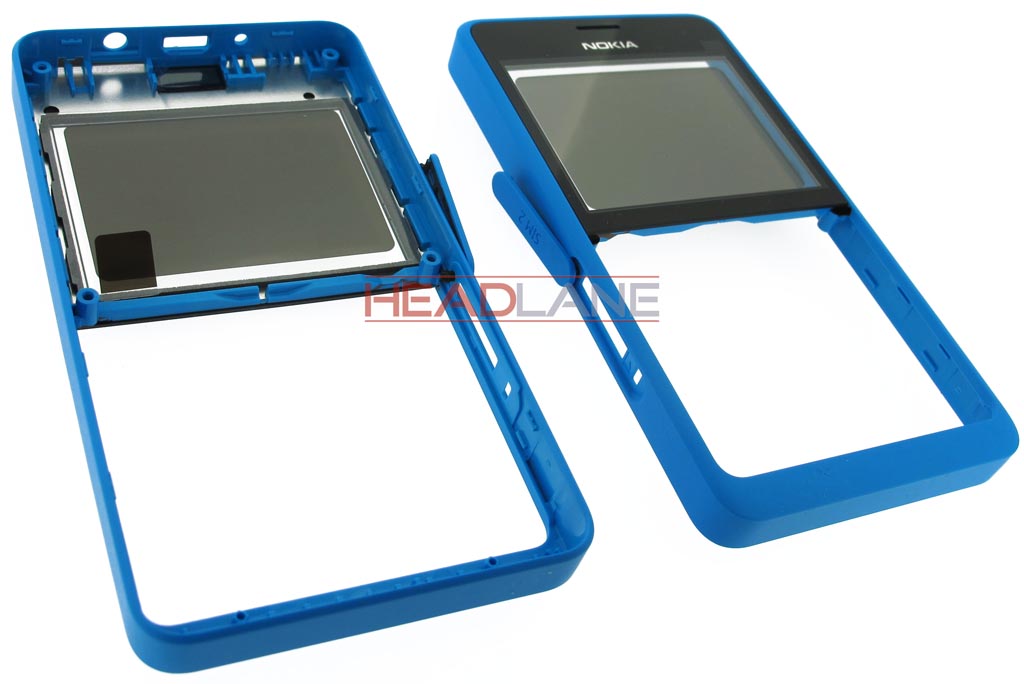 Nokia Asha 210 Front Cover (Dual SIM) - Cyan