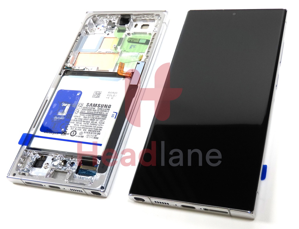 Samsung SM-S918 Galaxy S23 Ultra LCD Display / Screen + Touch + Battery - Sky Blue / Lime