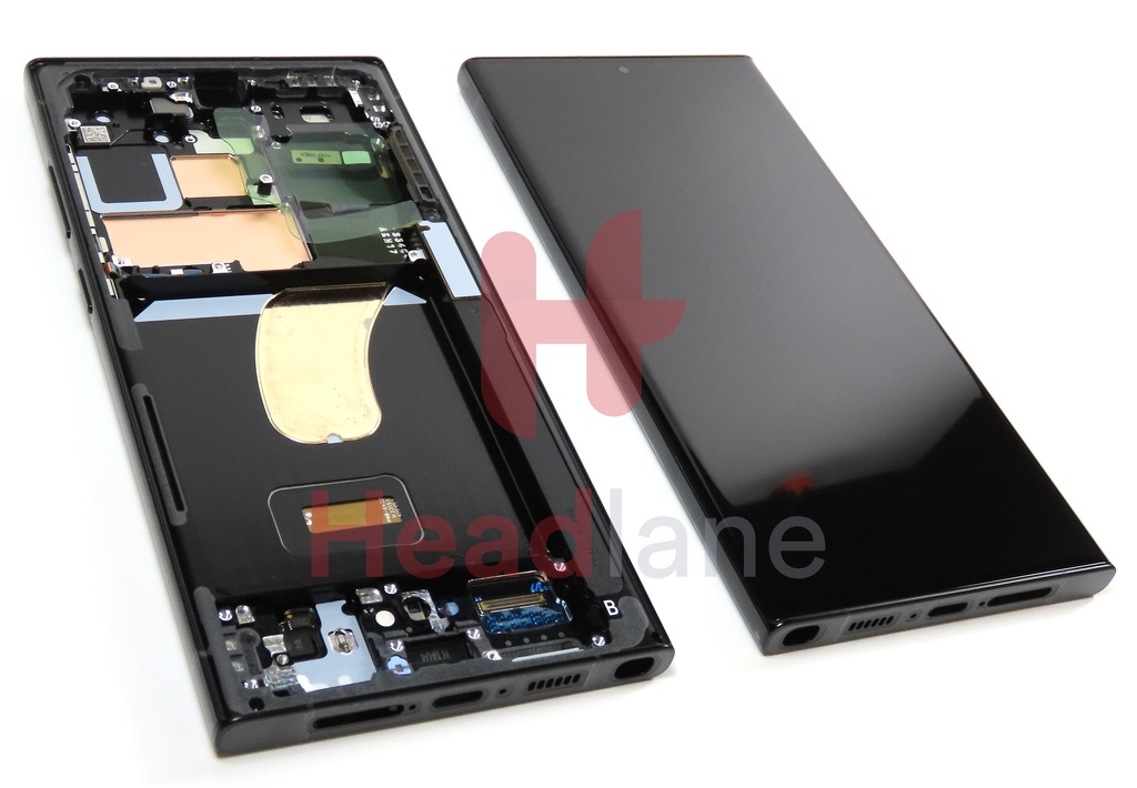 Samsung SM-S918 Galaxy S23 Ultra LCD Display / Screen + Touch - Graphite / Red