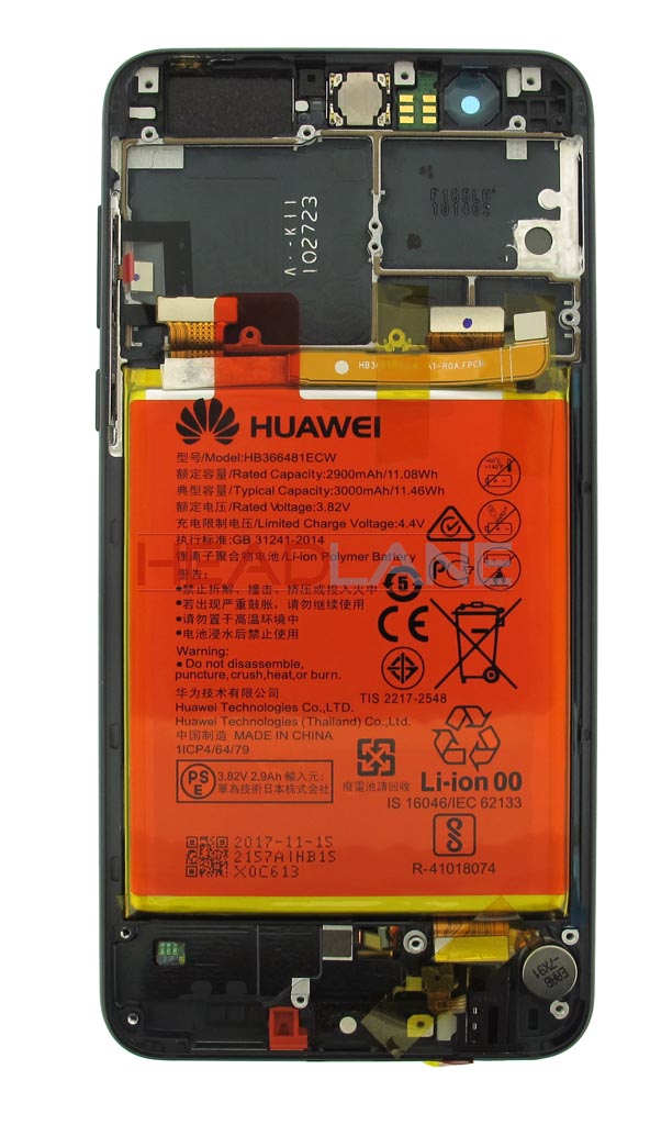 Huawei Honor 8 LCD / Touch + Battery - Black