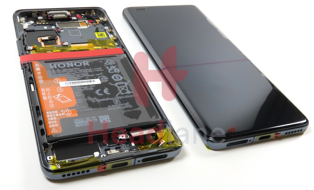 Honor Magic4 Pro LCD Display / Screen + Touch + HB586680EFW Battery - Black