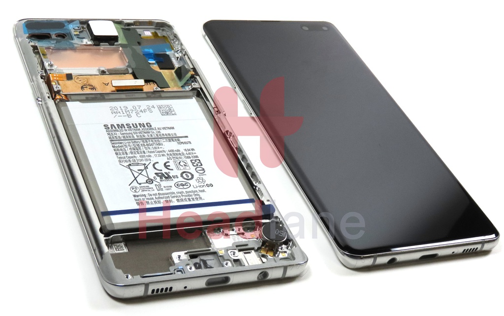 Samsung SM-G977 Galaxy S10 5G LCD Display / Screen + Touch + Battery - Crown Silver