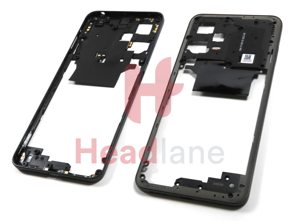 Xiaomi Poco X5 5G / Redmi Note 12 5G Middle Cover / Chassis - Black