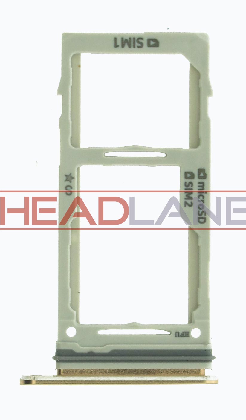 Samsung SM-G965F Galaxy S9+ Hybrid SIM Card Tray - Gold