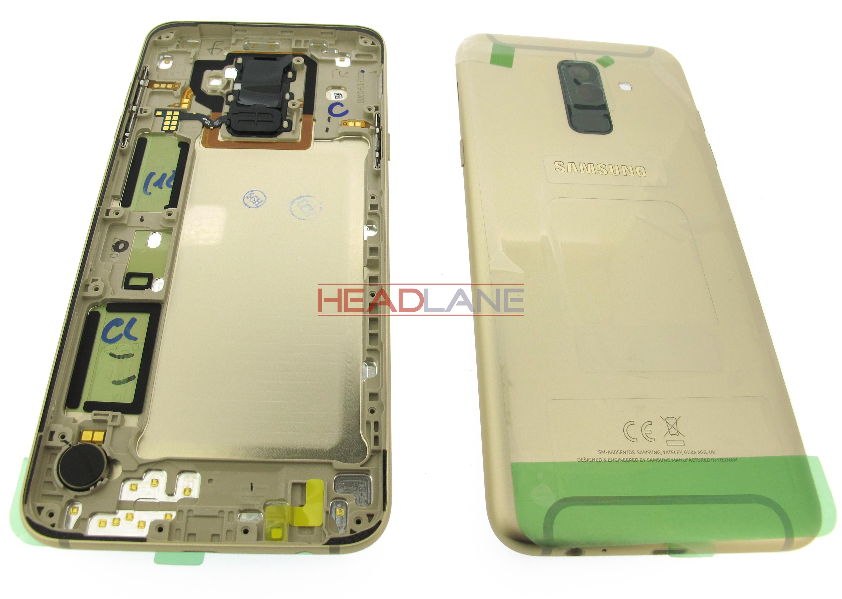 Samsung SM-A605 Galaxy A6+ (2018) Battery Cover - Gold