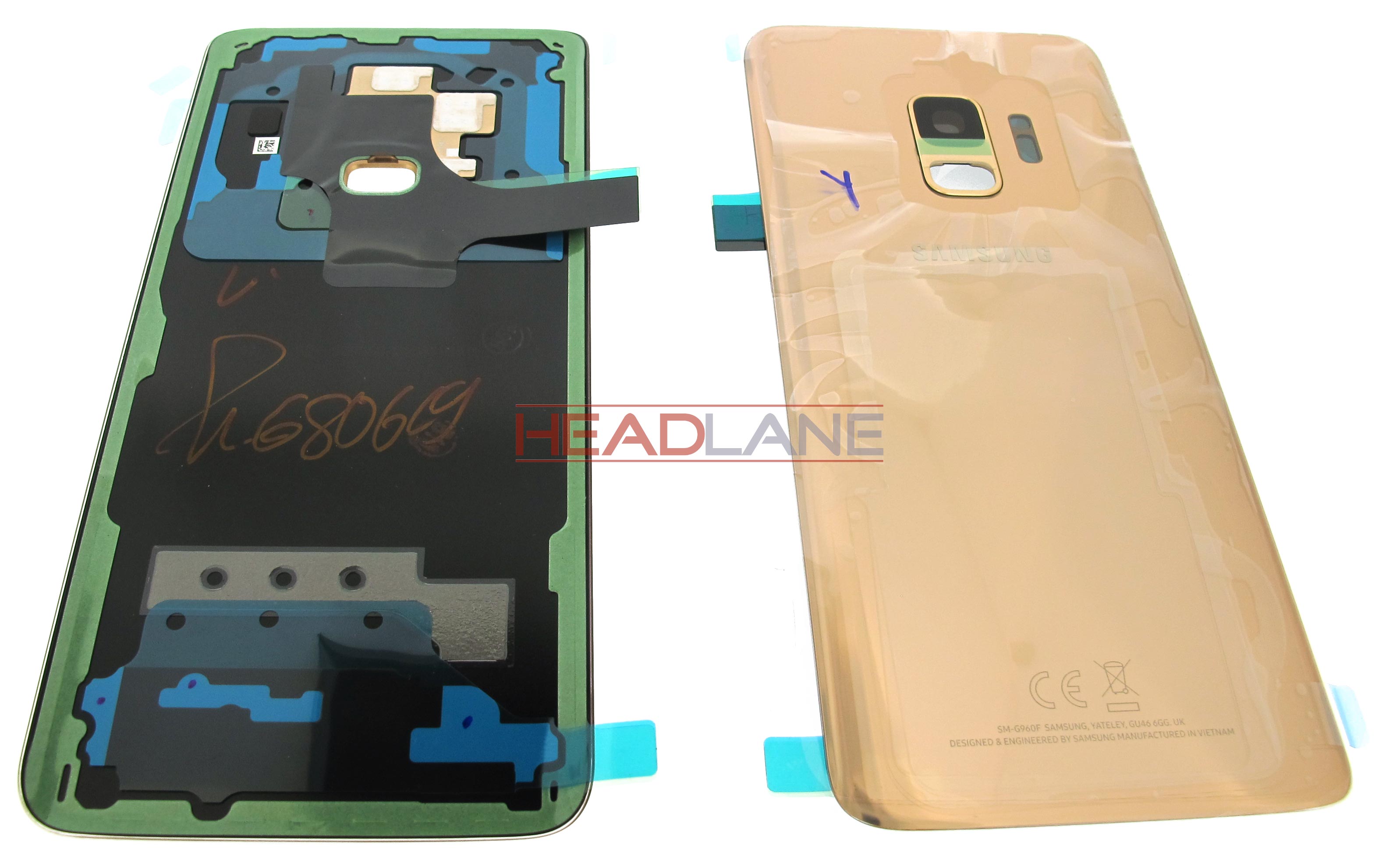 Samsung SM-G960F Galaxy S9 Single SIM Battery Cover - Gold