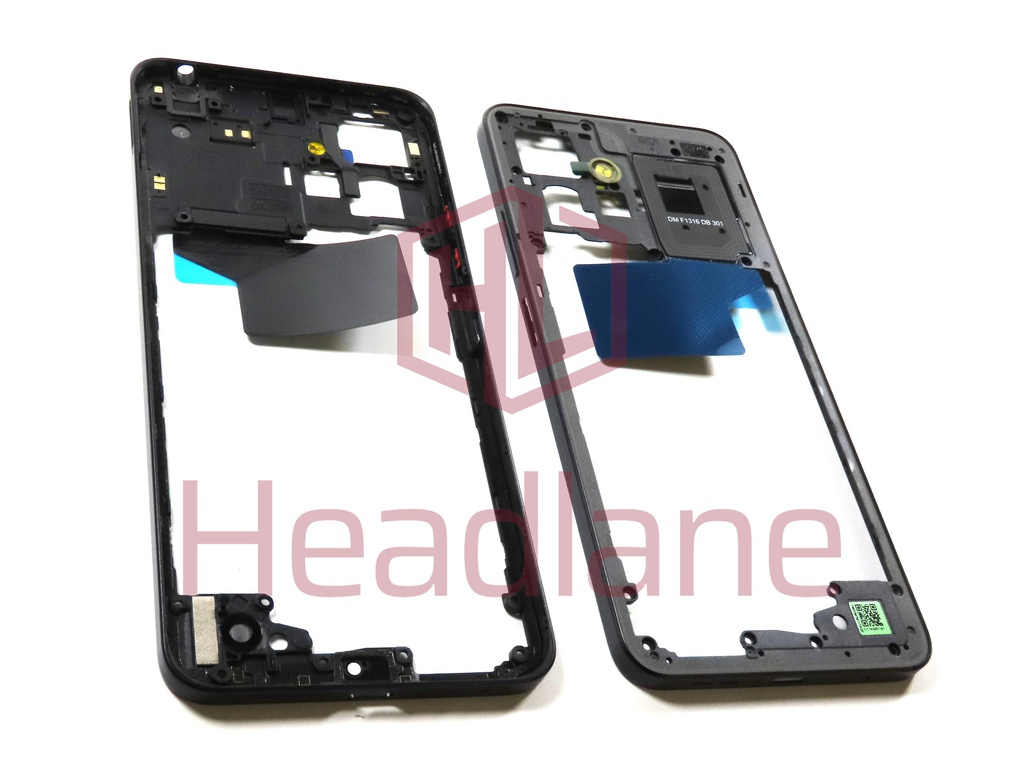 Xiaomi Redmi Note 12 4G Middle Cover / Chassis - Black (NFC Version)