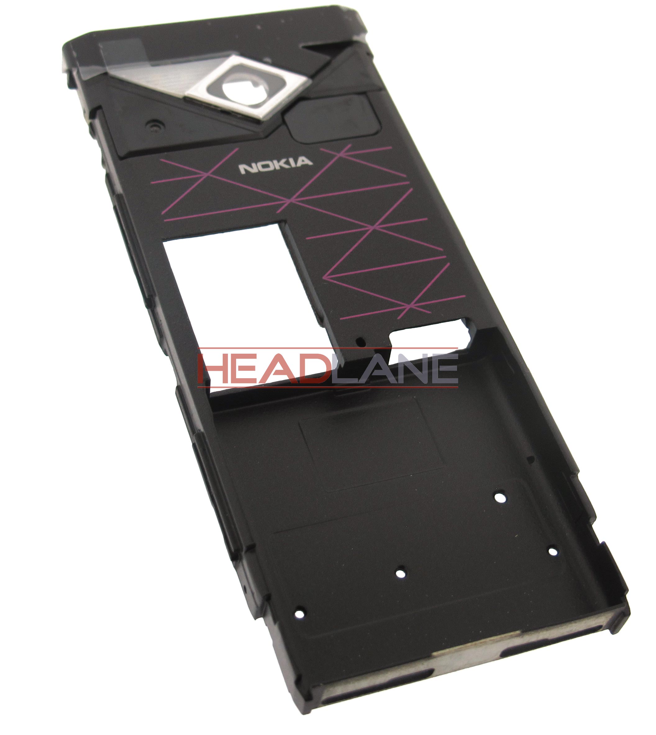 Nokia 7900 Prism Middle Cover - Black