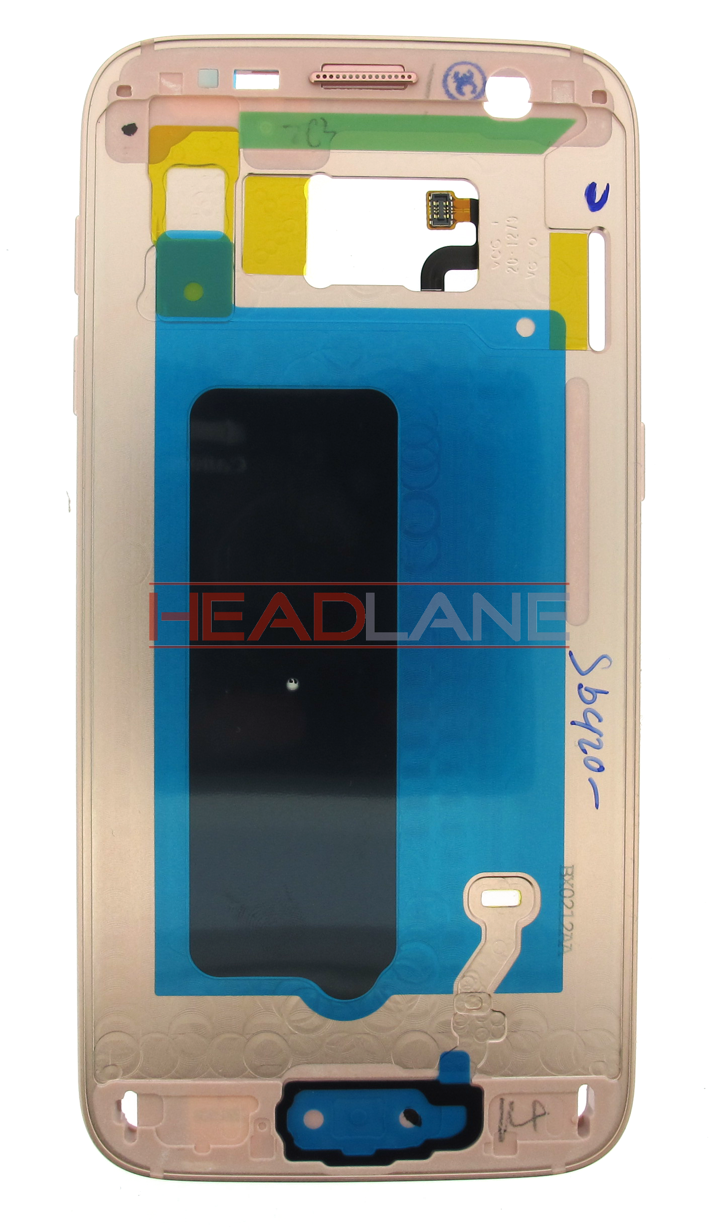 Samsung SM-G930F Galaxy S7 Middle Cover + Battery  Pink Gold