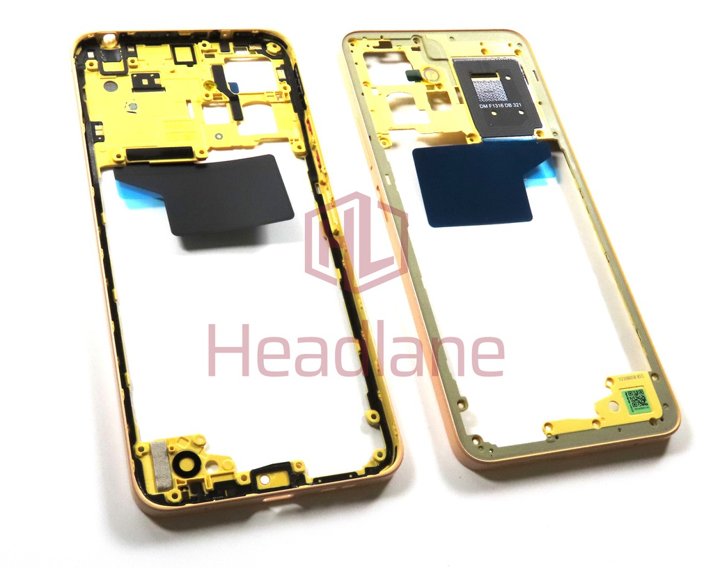 Xiaomi Redmi Note 12 4G Middle Cover / Chassis - Gold (NFC Version)