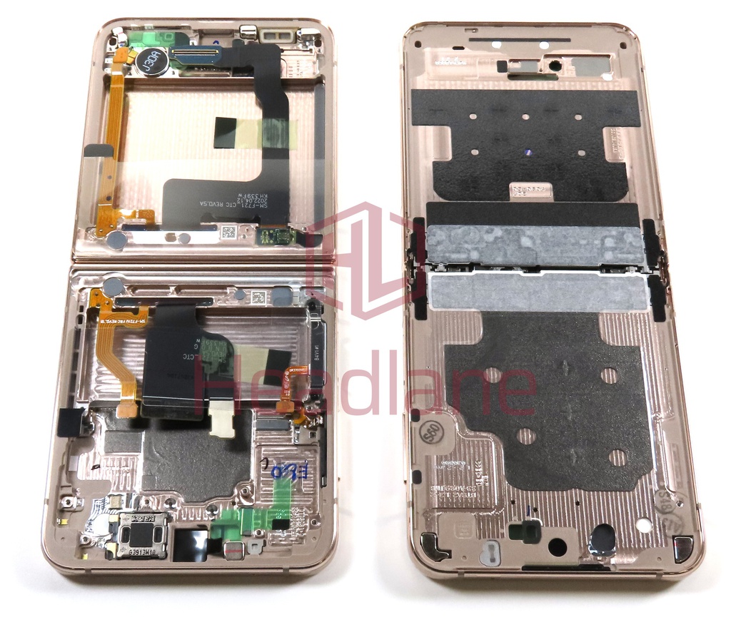 Samsung SM-F721 Galaxy Z Flip4 5G Display Frame - Pink Gold