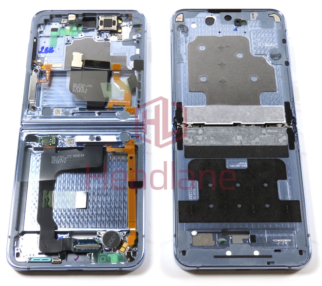 Samsung SM-F721 Galaxy Z Flip4 5G Display Frame - Blue