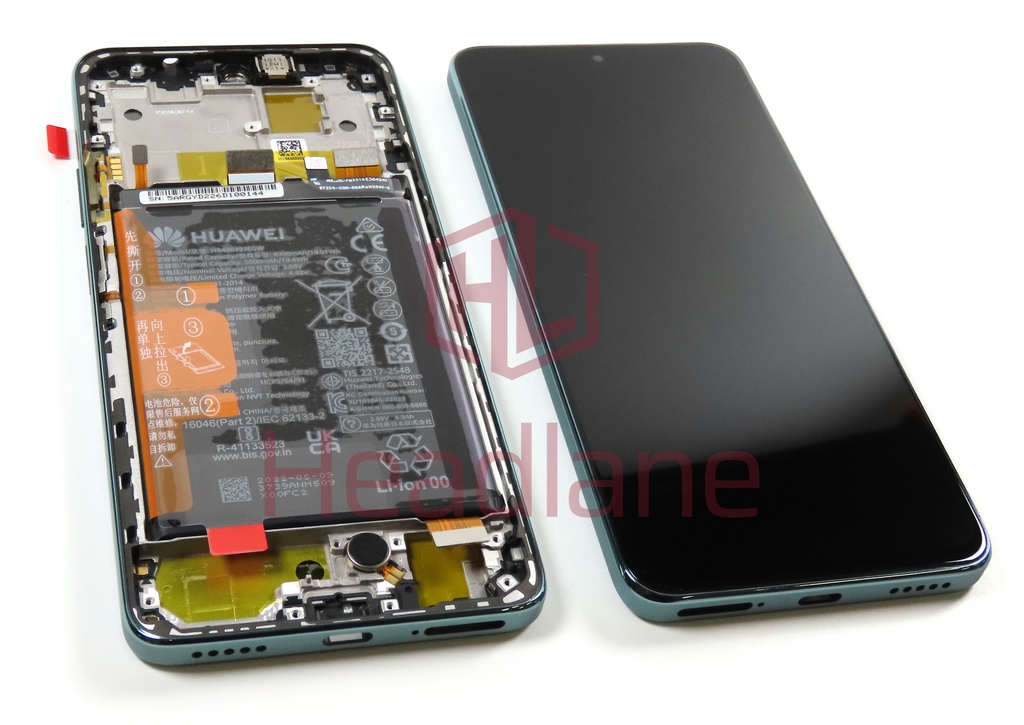 Huawei nova Y90 LCD Display / Screen + Touch + Battery - Green