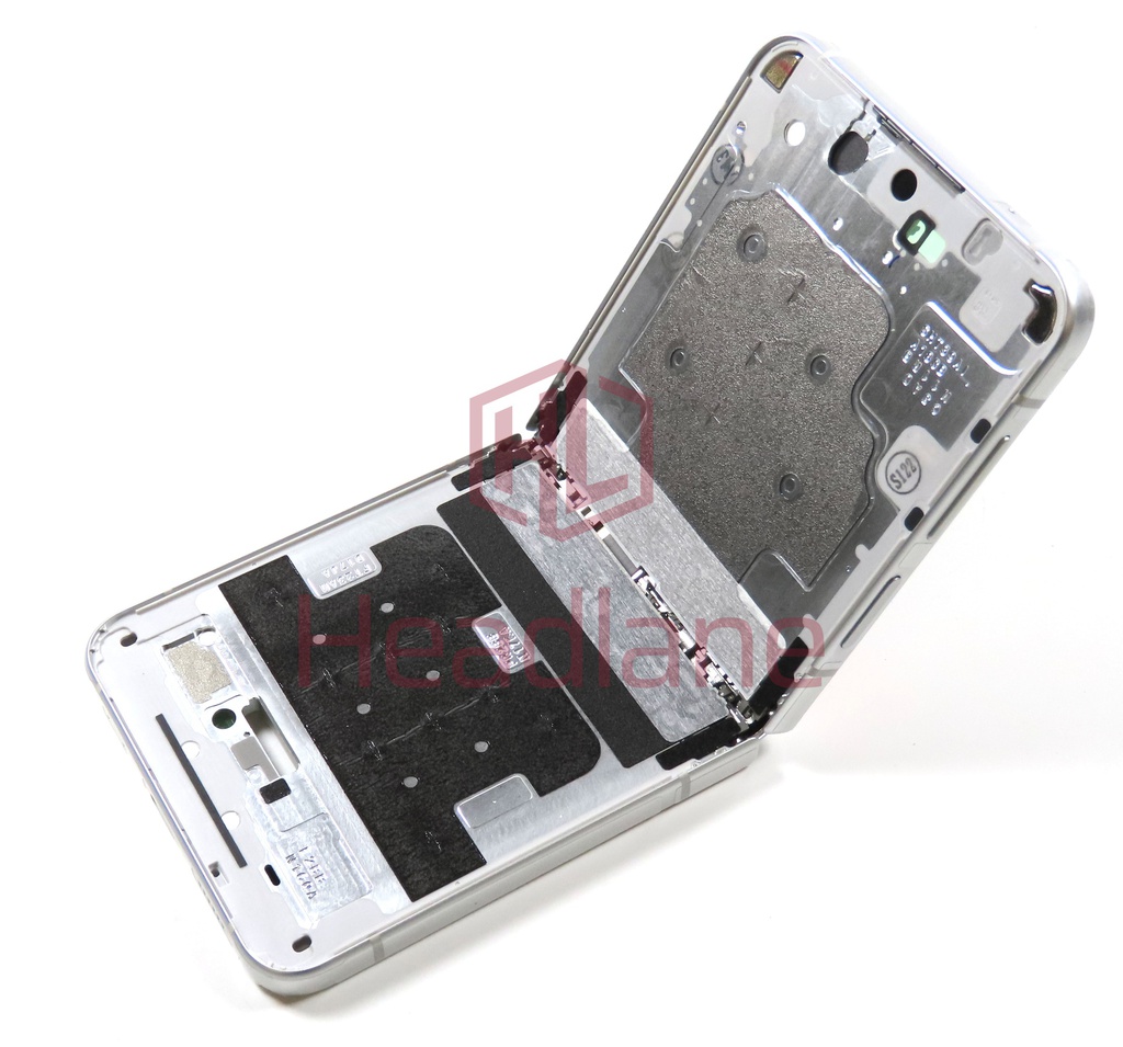 Samsung SM-F721 Galaxy Z Flip4 5G Display Frame + Battery - White