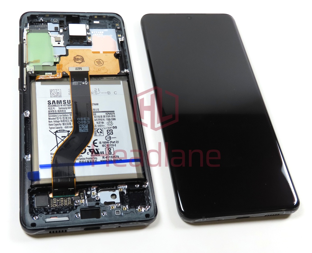 Samsung SM-G986 Galaxy S20+ / S20 Plus LCD Display / Screen + Touch - Black + Battery (No Camera)