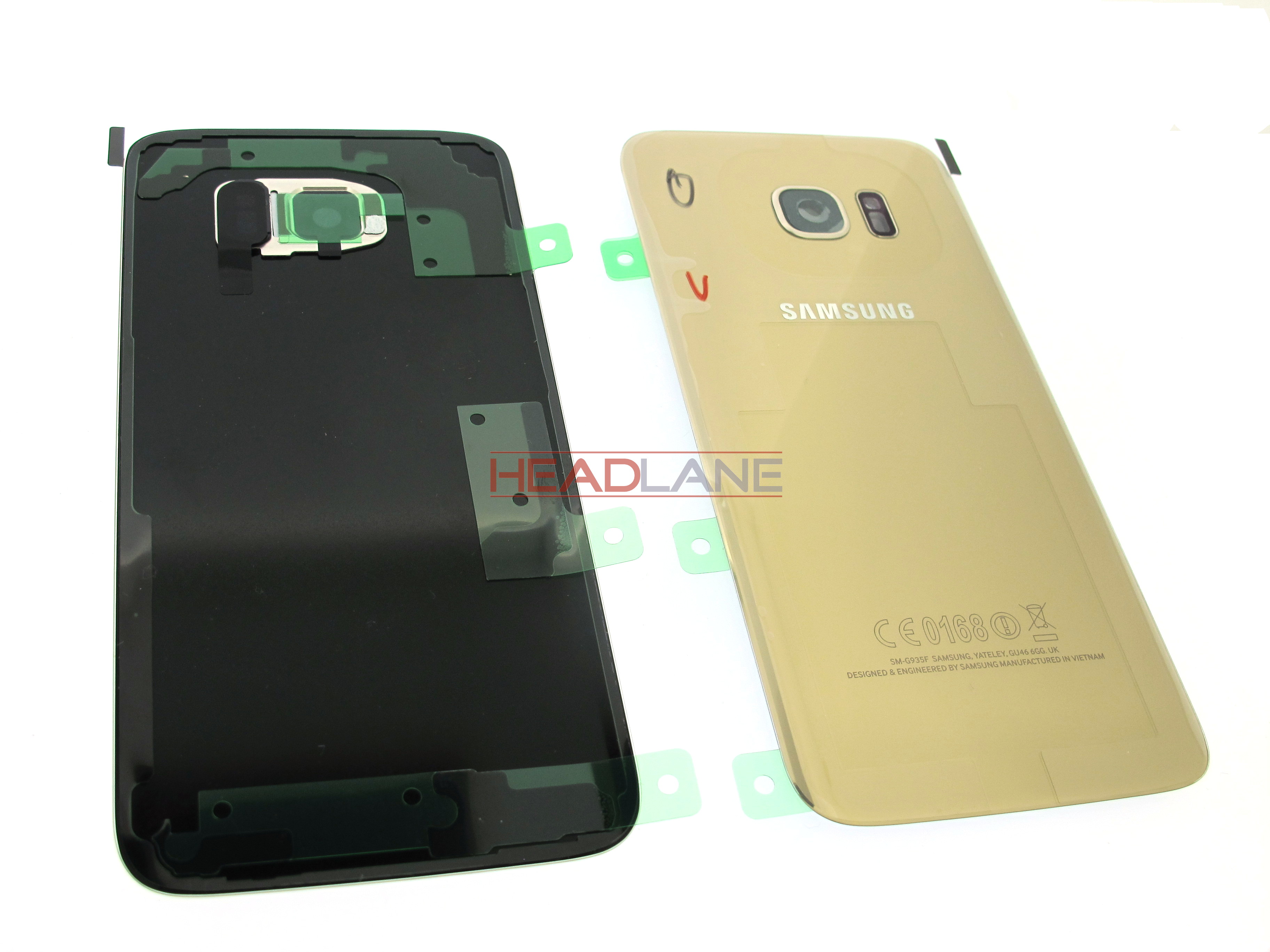 Samsung SM-G935F Galaxy S7 Edge Battery Cover - Gold