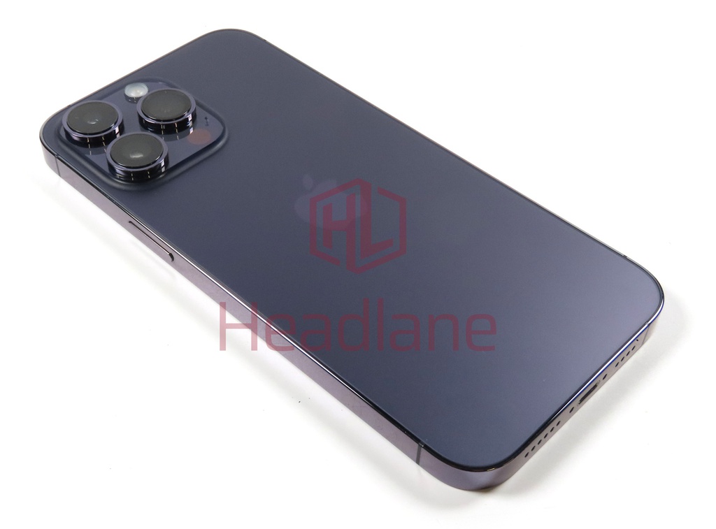 iPhone 14 Pro Max Back / Battery Cover + Small Parts - Black (Pulled - Grade A)