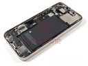 iPhone 13 Back / Battery Cover + Small Parts - Starlight (Pulled - Grade A)