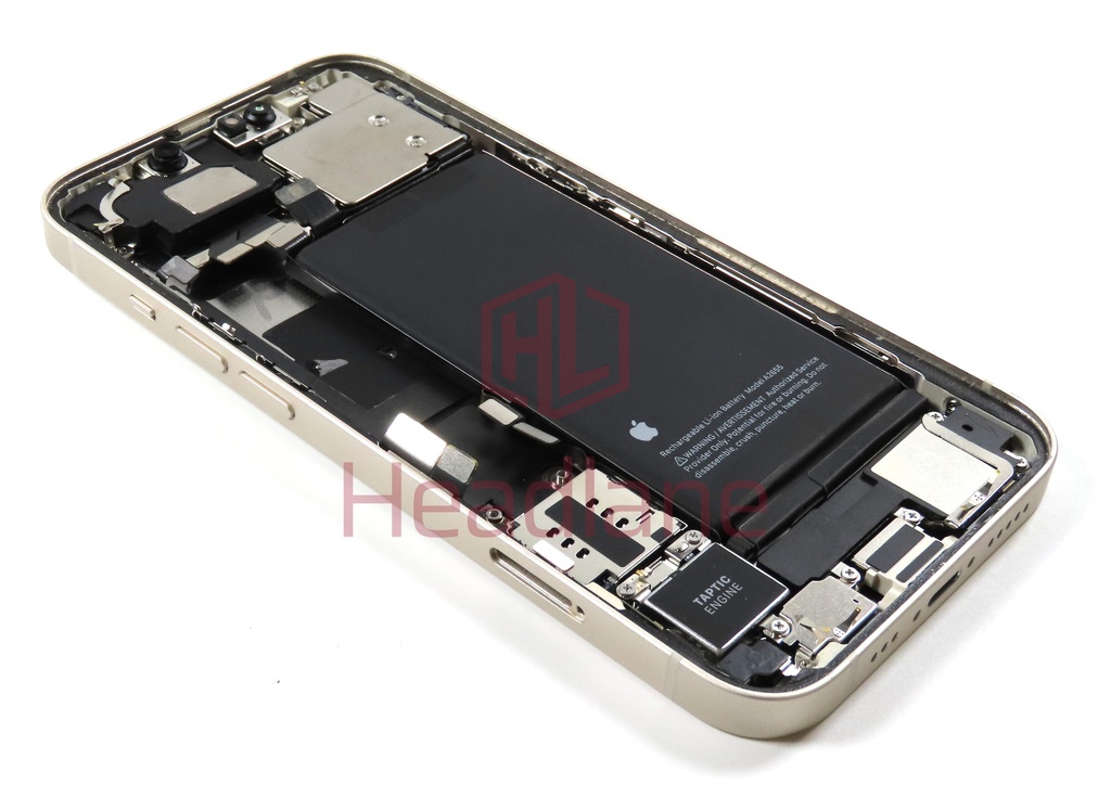 iPhone 13 Back / Battery Cover + Small Parts - Starlight (Pulled - Grade A)