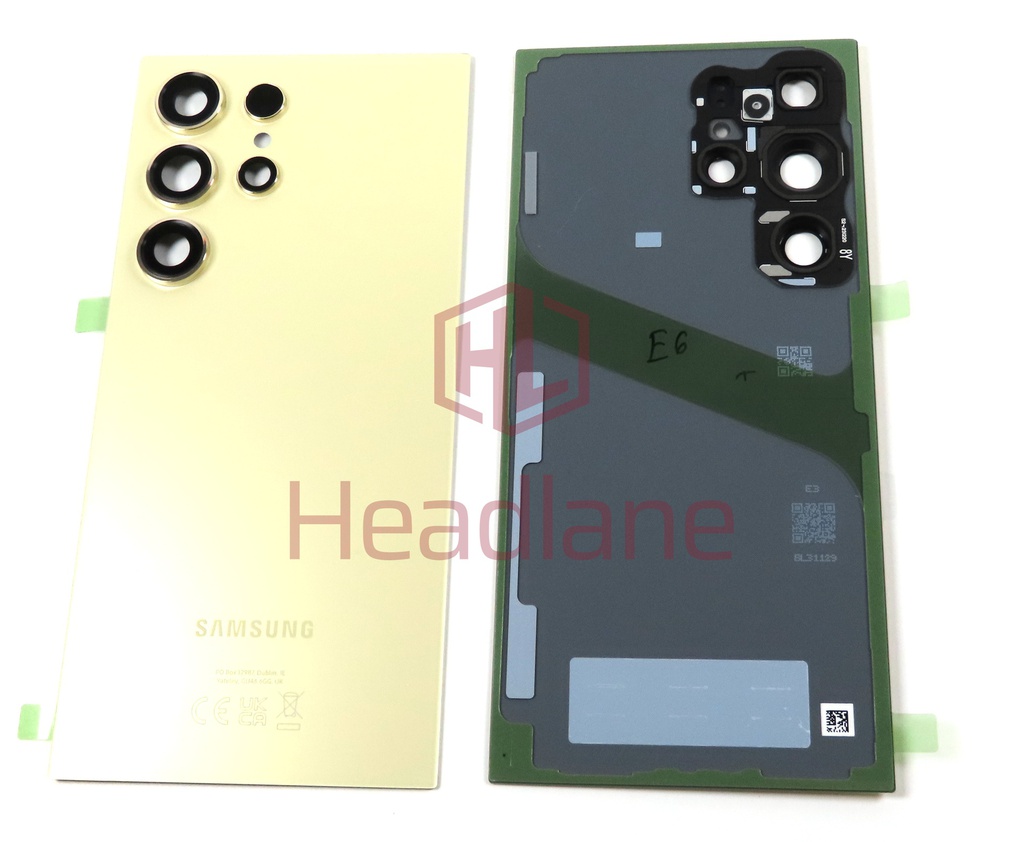Samsung SM-S928 Galaxy S24 Ultra Back / Battery Cover - Titanium Yellow