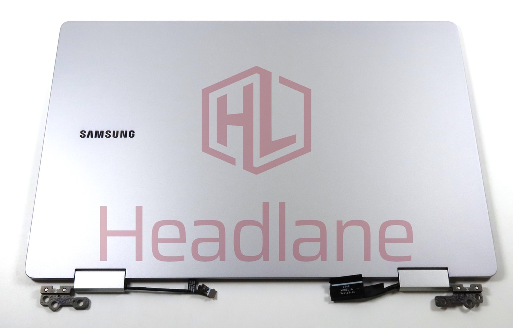 Samsung NP730QFG Galaxy Book3 360 OLED Display / Screen Assembly + Lid + Hinge - Silver