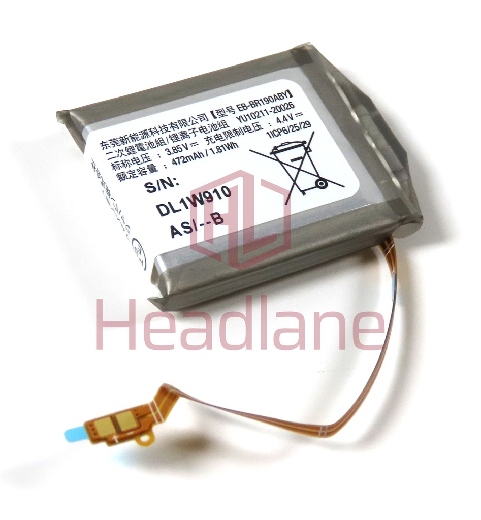 Samsung SM-R190 Galaxy Buds Pro Charging Case EB-BR190ABY 472mAh Internal Battery