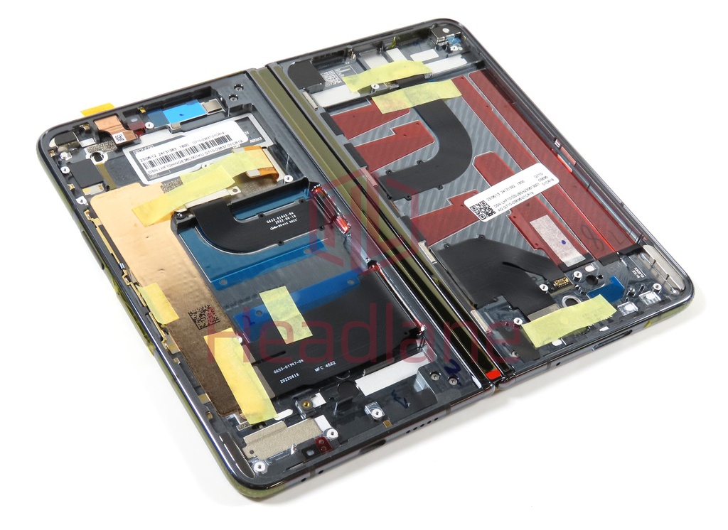 Google Pixel Fold Inner LCD Display / Screen + Touch - Obsidian / Black